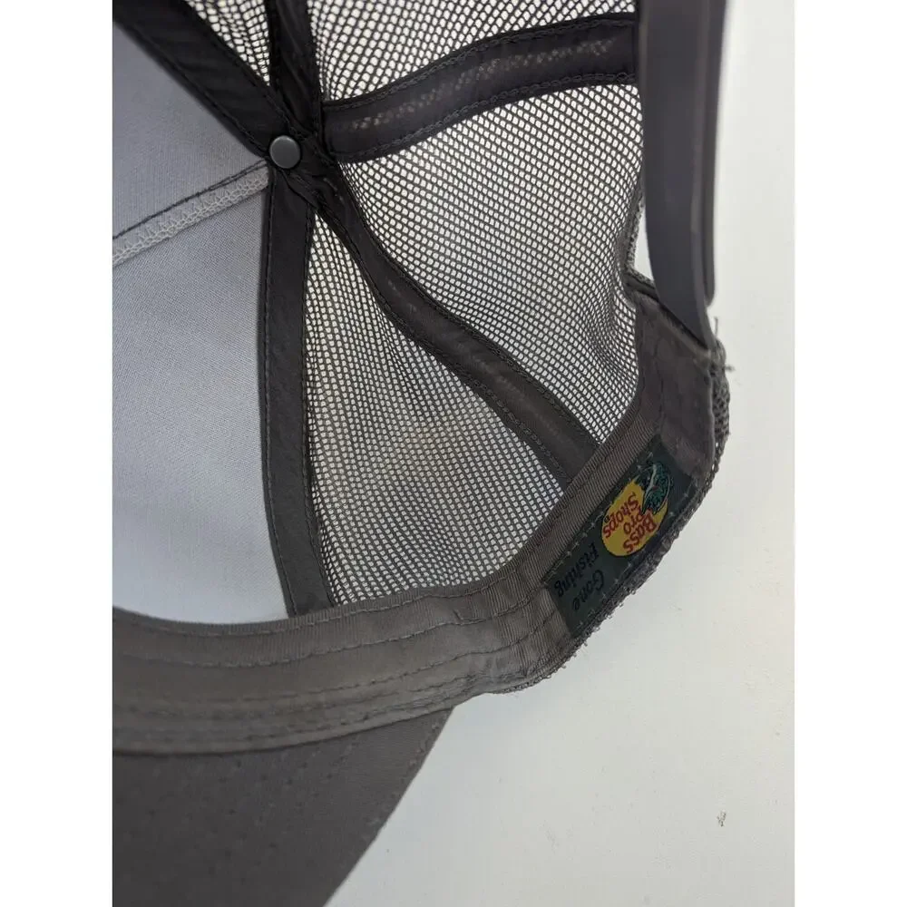 Gray Bass‎ Pro Shops Hat Outdoor Fishing Baseball Trucker Mesh Cap SnapBack
